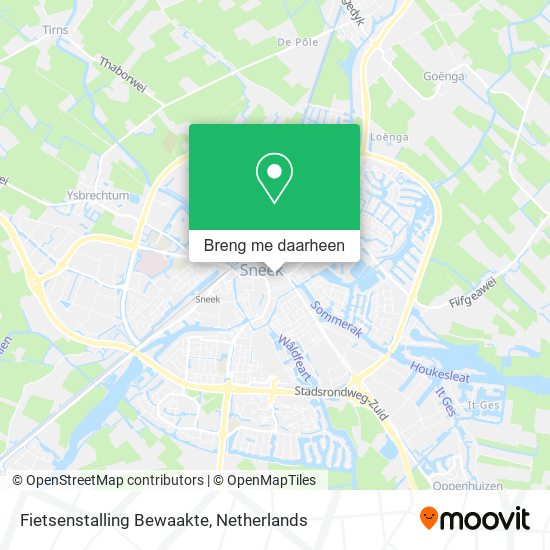 Fietsenstalling Bewaakte kaart