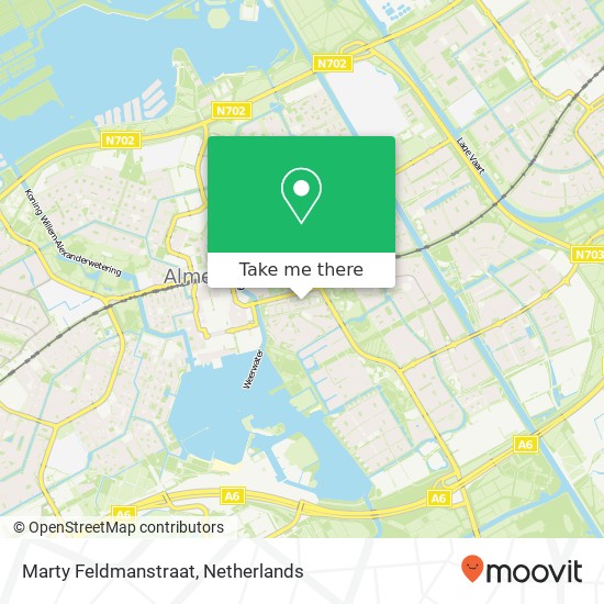 Marty Feldmanstraat, Marty Feldmanstraat, 1325 Almere, Nederland kaart