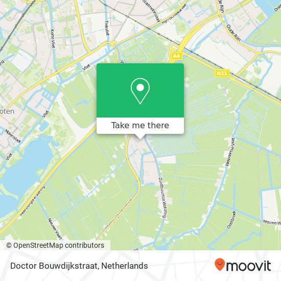 Doctor Bouwdijkstraat, Doctor Bouwdijkstraat, 2381 Zoeterwoude, Nederland kaart