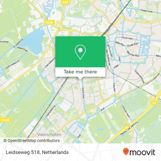Leidseweg 518, Leidseweg 518, 2253 JP Voorschoten, Nederland kaart