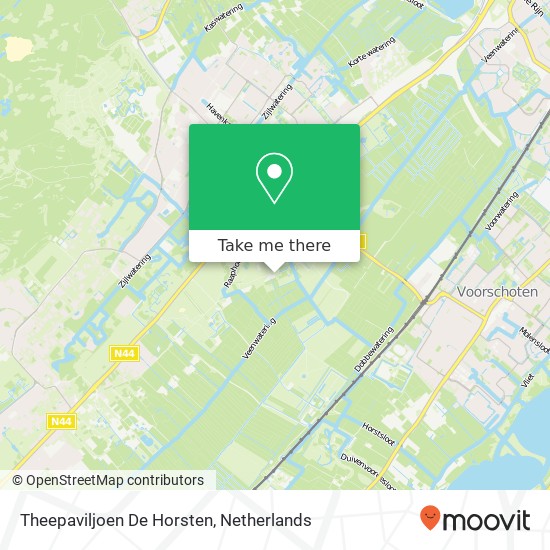 Theepaviljoen De Horsten, Raaphorst 6 kaart