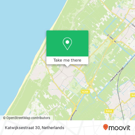 Katwijksestraat 30, 2201 RZ Noordwijk-Binnen kaart