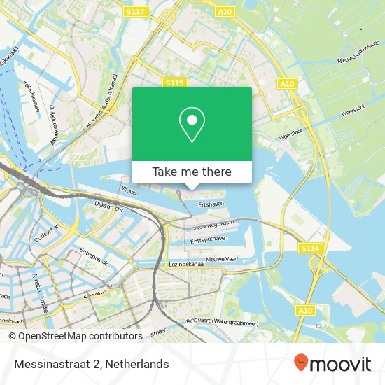 Messinastraat 2, 1019 LW Amsterdam kaart
