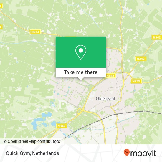 Quick Gym, Thijlaan 32 kaart