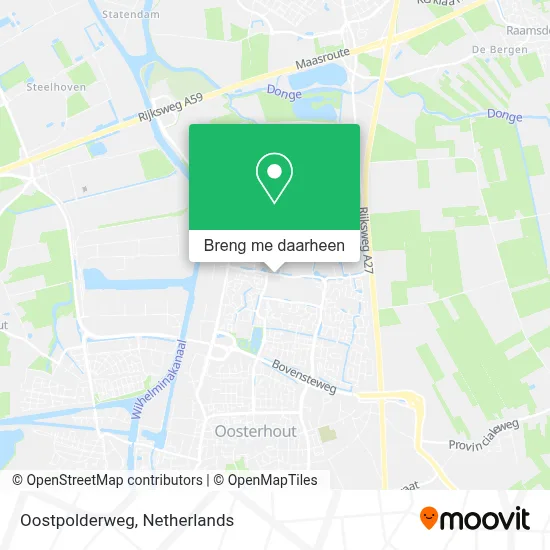 Oostpolderweg kaart