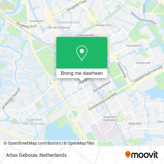 Atlas Gebouw kaart