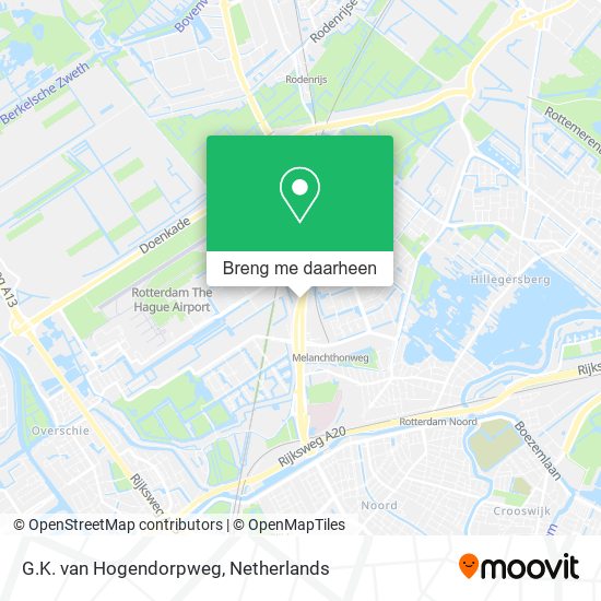 G.K. van Hogendorpweg kaart