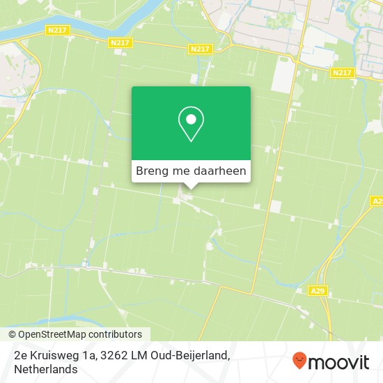 2e Kruisweg 1a, 3262 LM Oud-Beijerland kaart