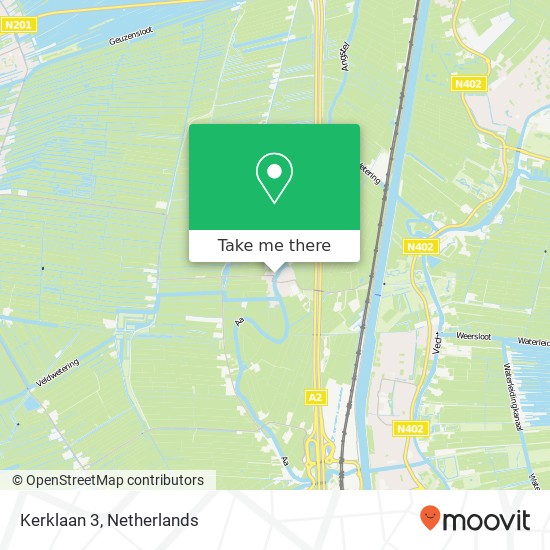 Kerklaan 3, 3626 AP Nieuwer-ter-Aa kaart