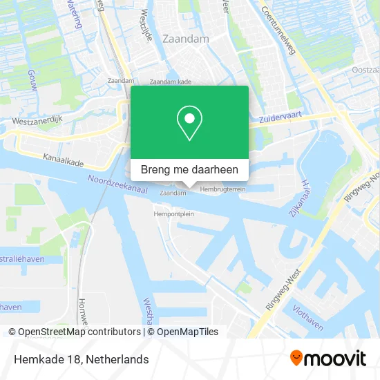 Hemkade 18 kaart