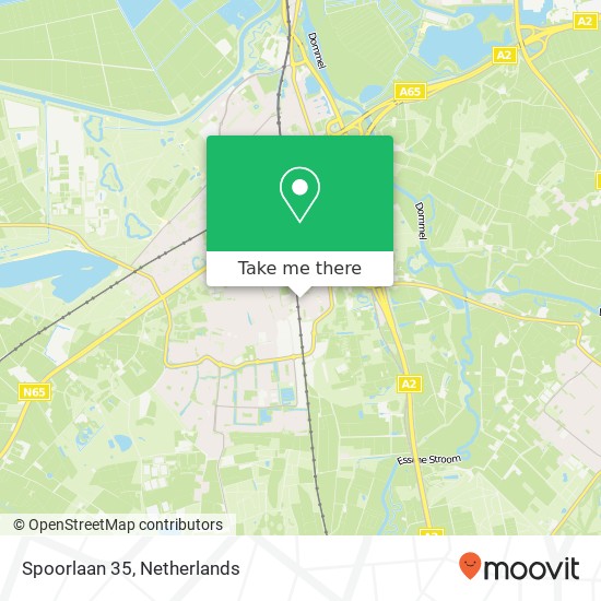 Spoorlaan 35, 5261 SC Vught kaart