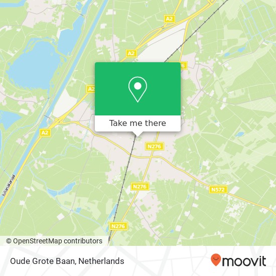 Oude Grote Baan, Oude Grote Baan, 6101 LP Echt, Nederland kaart