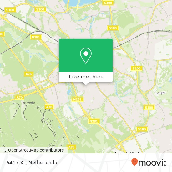 6417 XL, 6417 XL Heerlen, Nederland kaart