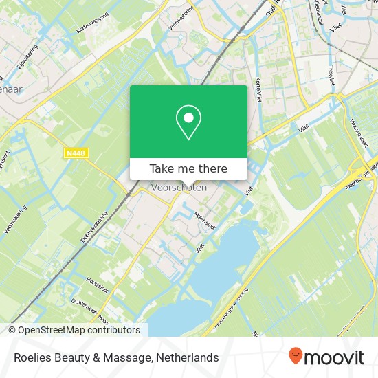 Roelies Beauty & Massage, Leidseweg 29A kaart