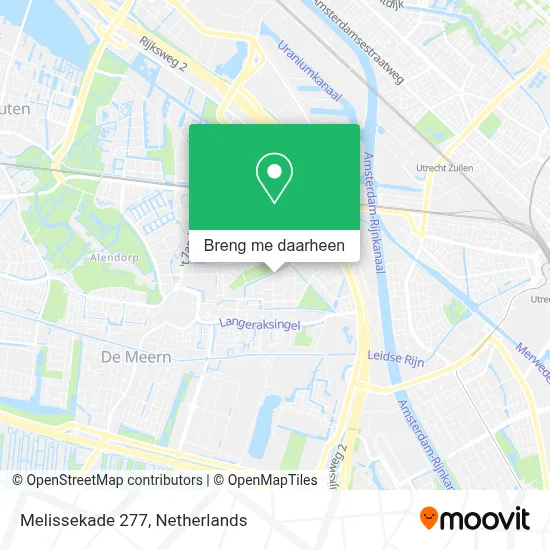 Melissekade 277 kaart