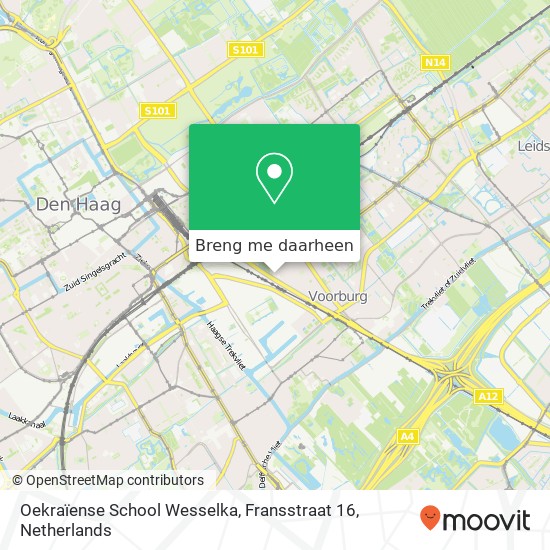 Oekraïense School Wesselka, Fransstraat 16 kaart