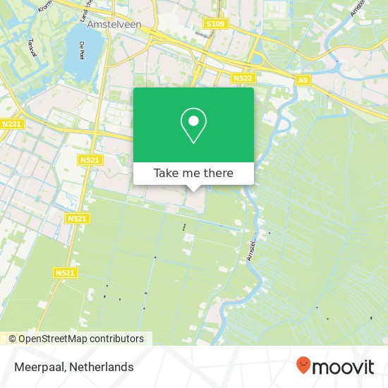 Meerpaal, Meerpaal, 1186 Amstelveen, Nederland kaart