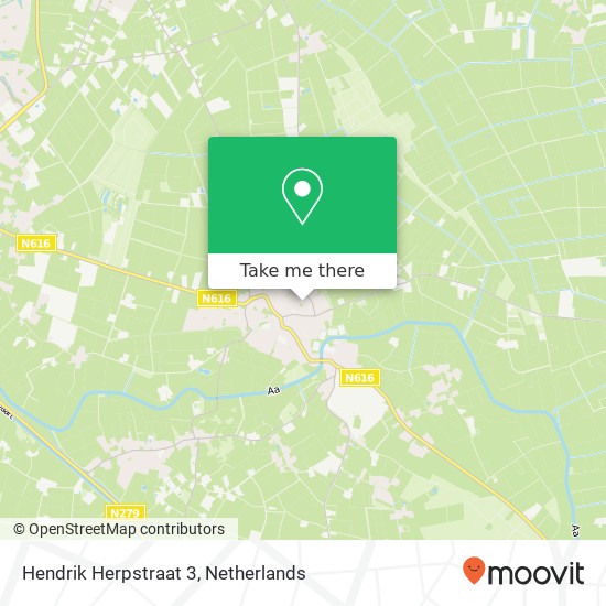 Hendrik Herpstraat 3, 5469 BD Erp kaart