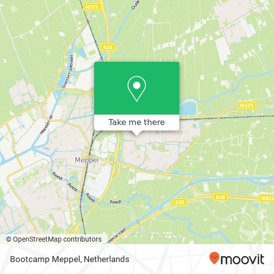 Bootcamp Meppel, Hogestuk kaart