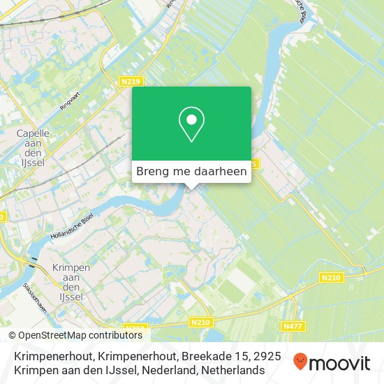 Krimpenerhout, Krimpenerhout, Breekade 15, 2925 Krimpen aan den IJssel, Nederland kaart