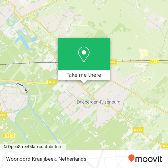 Woonoord Kraaijbeek, Kraaijbeek kaart