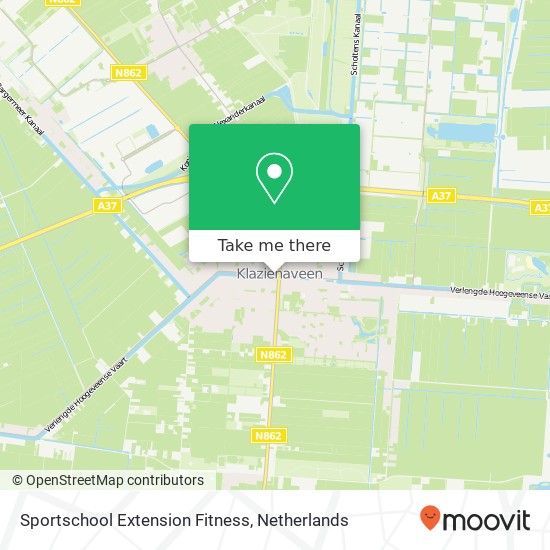 Sportschool Extension Fitness, Van Echtenskanaal Nz 130 kaart