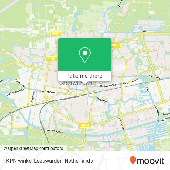 KPN winkel Leeuwarden, Wirdumerdijk 27 kaart