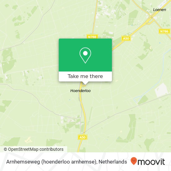 Arnhemseweg (hoenderloo arnhemse), 7361 Loenen kaart