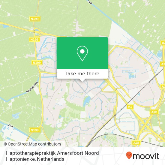 Haptotherapiepraktijk Amersfoort Noord Haptonienke, De Verwondering 37 kaart