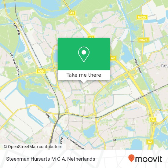 Steenman Huisarts M C A, Rompertcentrum 19 kaart