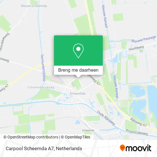 Carpool Scheemda A7 kaart