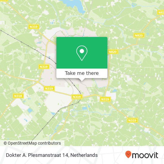 Dokter A. Plesmanstraat 14, 7101 JD Winterswijk kaart