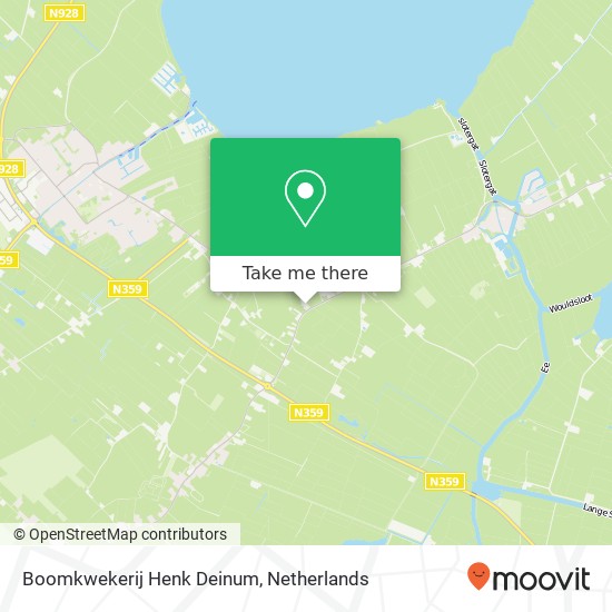 Boomkwekerij Henk Deinum, Heerenhoogweg 46 kaart