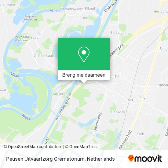 Peusen Uitvaartzorg Crematorium kaart