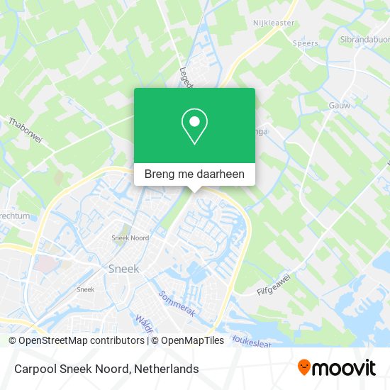 Carpool Sneek Noord kaart