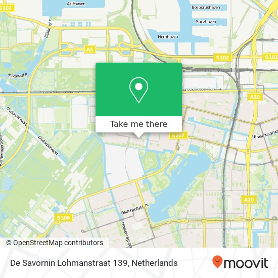 De Savornin Lohmanstraat 139, 1067 NW Amsterdam kaart