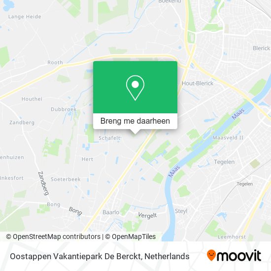 Oostappen Vakantiepark De Berckt kaart