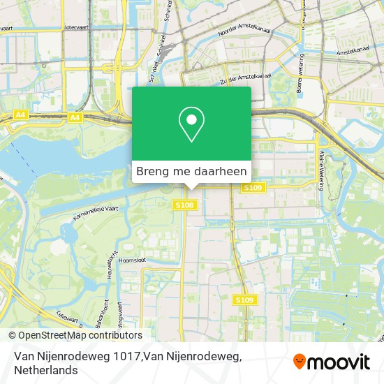 Van Nijenrodeweg 1017,Van Nijenrodeweg kaart