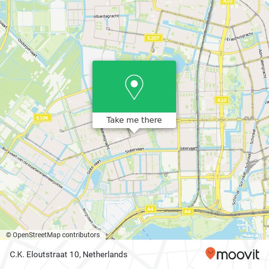 C.K. Eloutstraat 10, 1068 JZ Amsterdam kaart