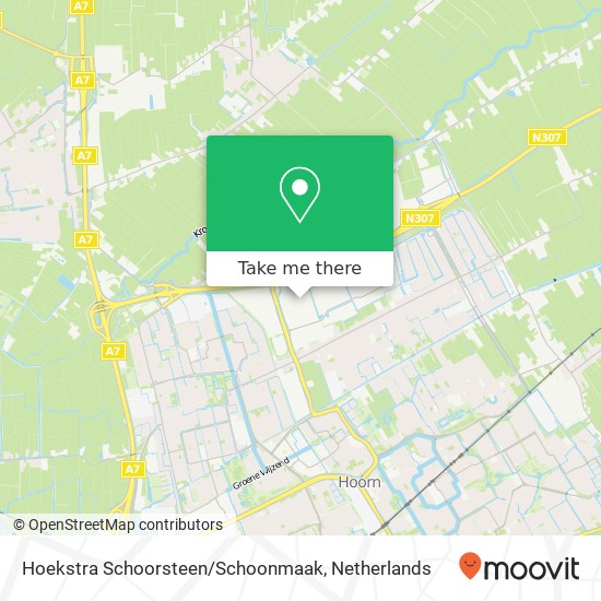 Hoekstra Schoorsteen / Schoonmaak, De Factorij 28K kaart