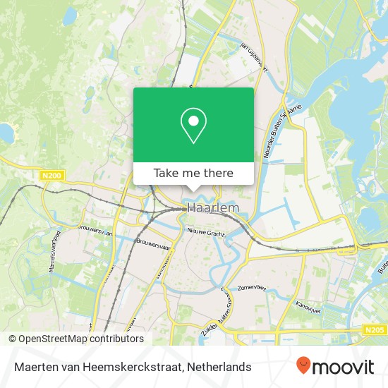 Maerten van Heemskerckstraat, 2023 ZJ Haarlem kaart