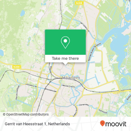 Gerrit van Heesstraat 1, 2023 EL Haarlem kaart