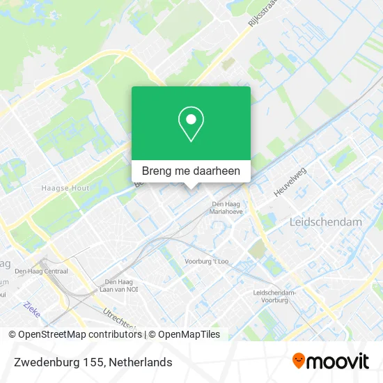 Zwedenburg 155 kaart