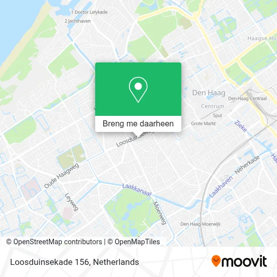 Loosduinsekade 156 kaart