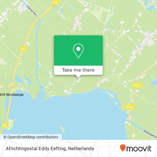 Africhtingsstal Eddy Eefting, Meerweg 15 kaart