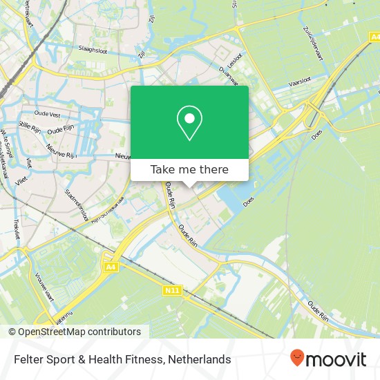 Felter Sport & Health Fitness, Hoogmadeseweg 54 kaart