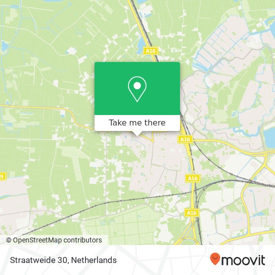 Straatweide 30, Straatweide 30, 4841 ND Prinsenbeek, Nederland kaart