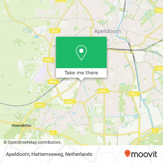 Apeldoorn, Hattemseweg kaart