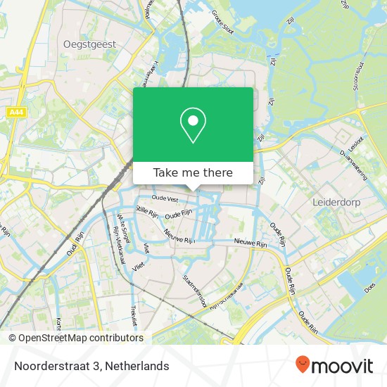 Noorderstraat 3, 2312 PV Leiden kaart
