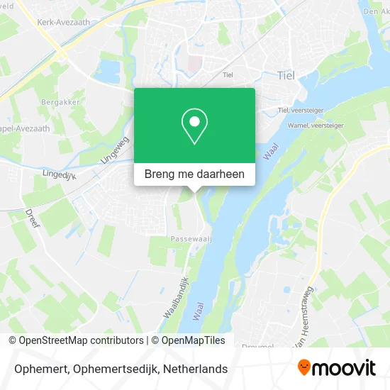 Ophemert, Ophemertsedijk kaart